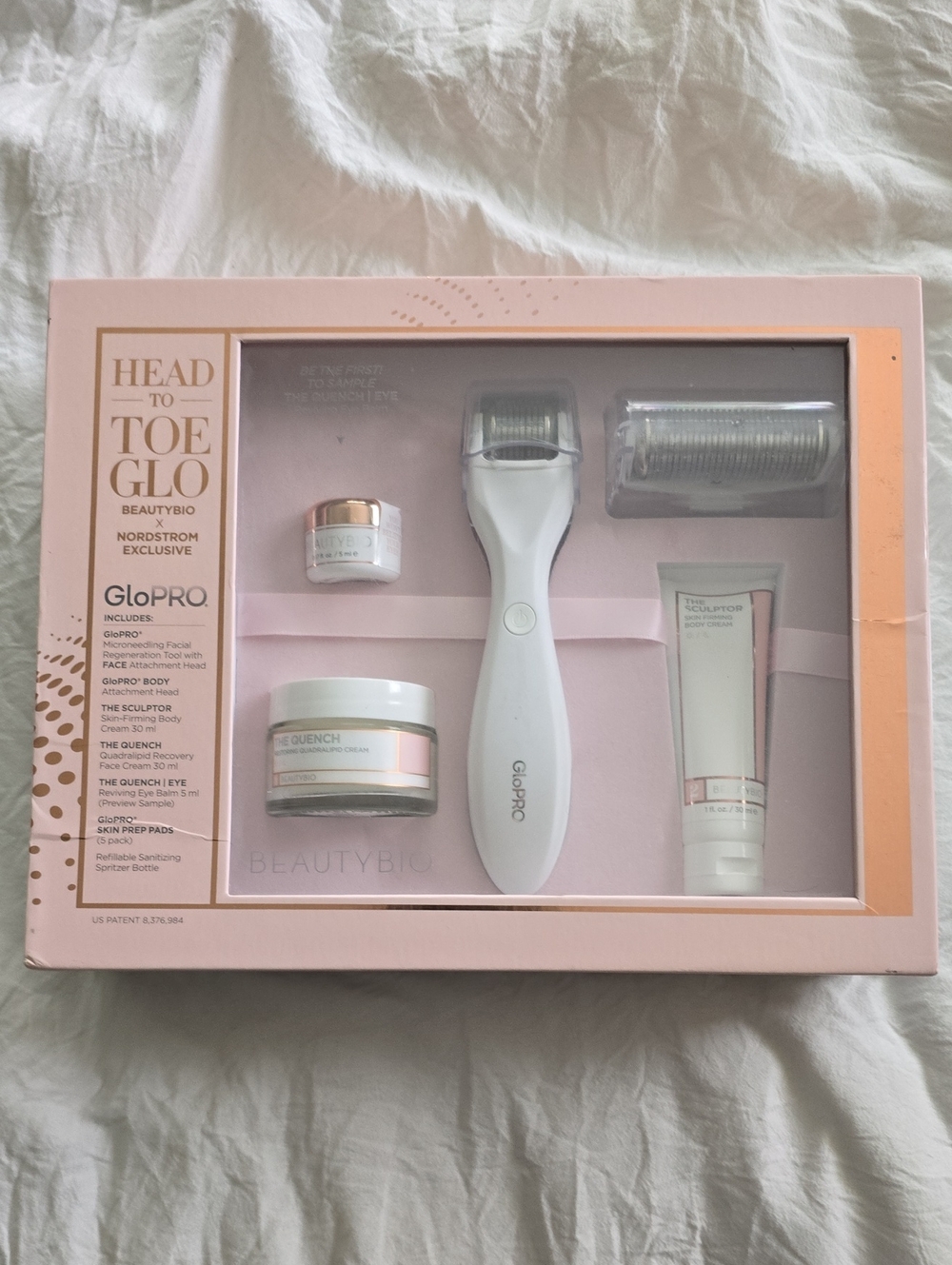 GloPro Head-to-Toe Micro-Needling Kit — White & Pink